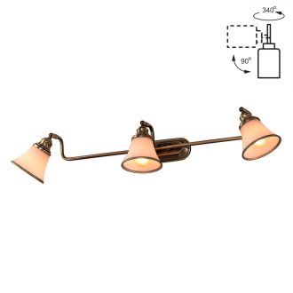 Спот Citilux Прованс CL511533, 3×E14 по 60 Вт, бронзовый/бежевый
