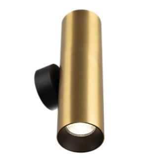 Бра Citilux Axel CL512322, 2×GU10 по 10 Вт, черный/латунь, хай-тек стиль