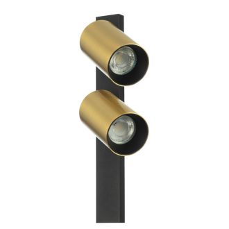 Спот Citilux Axel CL512522, 2×GU10 по 10 Вт, черный/латунь, современный стиль