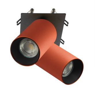 Спот Citilux Axel CL512D24, 2×GU10 по 10 Вт, черный/оранжевый