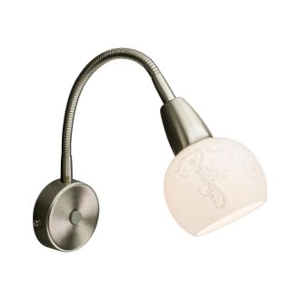Бра Citilux Соната CL520311, E14, 60 Вт, хром матовый/бежевый