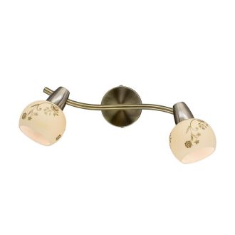 Спот Citilux Соната CL520523, 2×E14 по 60 Вт, бронзовый/кремовый