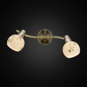 Спот Citilux Соната CL520523, 2×E14 по 60 Вт, бронзовый/кремовый