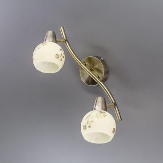 Спот Citilux Соната CL520523, 2×E14 по 60 Вт, бронзовый/кремовый