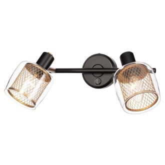 Спот Citilux Смит CL530525, 2×E14 по 60 Вт, черный/бронзовый