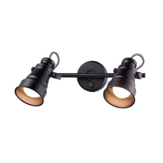 Спот Citilux Бейкер CL541521, 2×E14 по 60 Вт, черный, лофт стиль