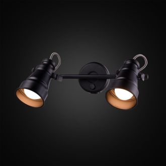 Спот Citilux Бейкер CL541521, 2×E14 по 60 Вт, черный, лофт стиль