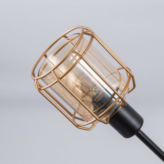 Подвесной светильник Citilux Таверна CL542162, 6×E14 по 60 Вт, черный/бежевый