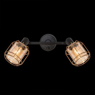Спот Citilux Таверна CL542622, 2×E14 по 60 Вт, черный/бежевый