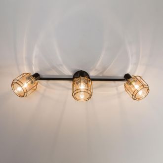 Спот Citilux Таверна CL542632, 3×E14 по 60 Вт, черный/бежевый