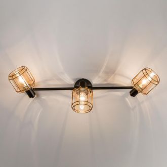 Спот Citilux Таверна CL542632, 3×E14 по 60 Вт, черный/бежевый