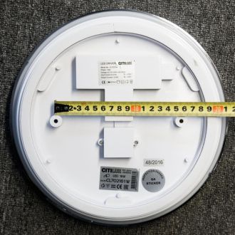 Накладной уличный светильник Citilux Луна CL702161N, LED 16 Вт, хром/белый