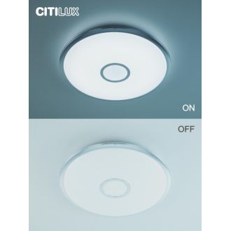 Накладной светильник Citilux Старлайт Смарт CL703A80G, LED 85 Вт, хром/белый