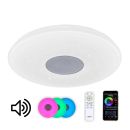 Накладной светильник Citilux Light & Music CL703M60, LED 60 Вт, хром/белый