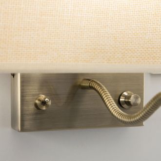 Бра Citilux Декарт CL704303, E14, 60 Вт, бронзовый/бежевый, современный стиль