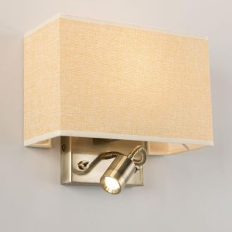 Бра Citilux Декарт CL704303, E14, 60 Вт, бронзовый/бежевый, современный стиль