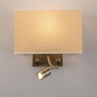 Бра Citilux Декарт CL704303, E14, 60 Вт, бронзовый/бежевый, современный стиль