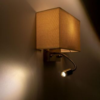 Бра Citilux Декарт CL704303, E14, 60 Вт, бронзовый/бежевый, современный стиль