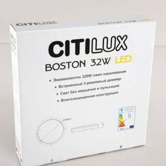 Накладной светильник Citilux Бостон CL709321N, LED 32 Вт, хром матовый/белый