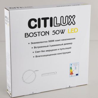Накладной светильник Citilux Бостон CL709501N, LED 50 Вт, хром матовый/белый