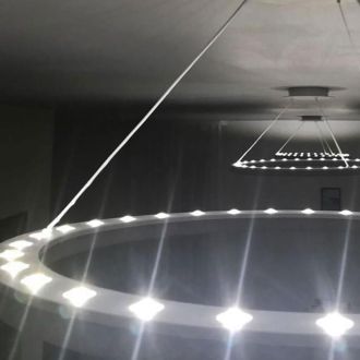 Подвесная люстра Citilux Электрон CL710B64S, LED 64 Вт, белый