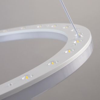Подвесная люстра Citilux Электрон CL710B64S, LED 64 Вт, белый