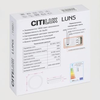Накладной светильник Citilux Luns CL711011V, LED 18 Вт, черный