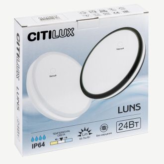 Накладной светильник Citilux Luns CL711021V, LED 24 Вт, черный