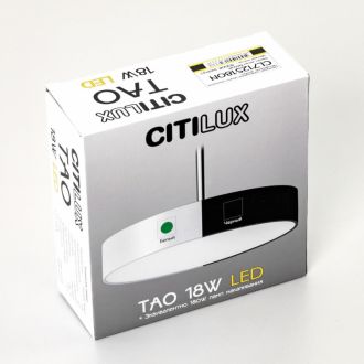 Подвесной светильник Citilux Тао CL712S180N, LED 18 Вт, белый