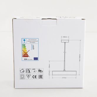 Подвесной светильник Citilux Тао CL712S242N, LED 24 Вт, черный/белый