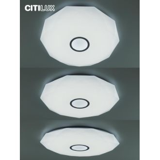 Накладной светильник Citilux Диамант Смарт CL713A100G, LED 100 Вт, хром/белый