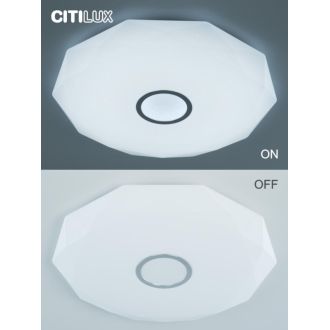 Накладной светильник Citilux Диамант Смарт CL713A100G, LED 100 Вт, хром/белый