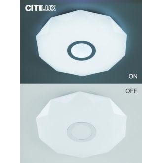 Накладной светильник Citilux Диамант Смарт CL713A40G, LED 45 Вт, хром/белый