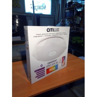 Накладной светильник Citilux Диамант Смарт CL713A60G, LED 65 Вт, хром/белый