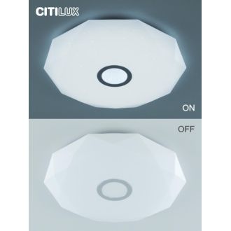 Накладной светильник Citilux Диамант Смарт CL713A60G, LED 65 Вт, хром/белый