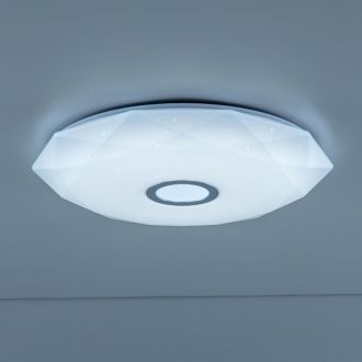 Накладной светильник Citilux Диамант Смарт CL713A60G, LED 65 Вт, хром/белый