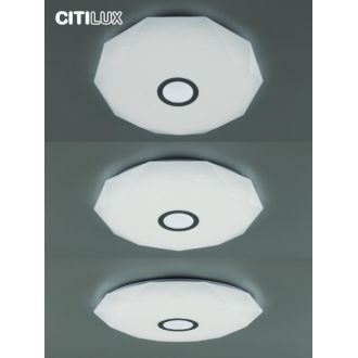 Накладной светильник Citilux Диамант Смарт CL713A80G, LED 85 Вт, хром/белый