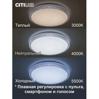 Накладной светильник Citilux Альпина CL718A40G, LED 45 Вт, белый