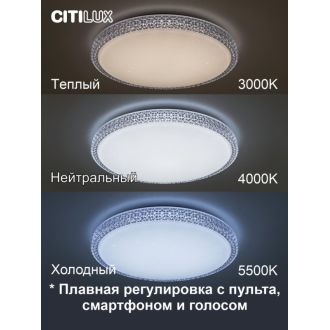Накладной светильник Citilux Альпина CL718A60G, LED 65 Вт, белый