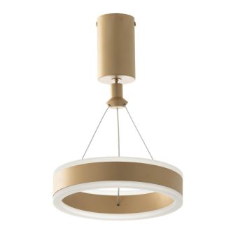 Подвесной светильник Citilux Дуэт CL719012, LED 20 Вт, золото матовое/белый