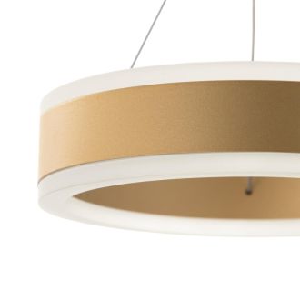 Подвесной светильник Citilux Дуэт CL719012, LED 20 Вт, золото матовое/белый