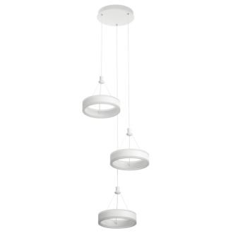 Каскадная люстра Citilux Дуэт CL719030, LED 60 Вт, белый, современный стиль