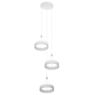 Каскадная люстра Citilux Дуэт CL719030, LED 60 Вт, белый, современный стиль