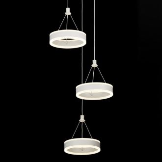 Каскадная люстра Citilux Дуэт CL719030, LED 60 Вт, белый, современный стиль