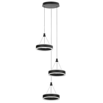 Каскадная люстра Citilux Дуэт CL719031, LED 60 Вт, черный, современный стиль