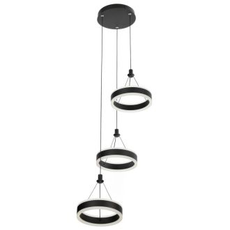 Каскадная люстра Citilux Дуэт CL719031, LED 60 Вт, черный, современный стиль