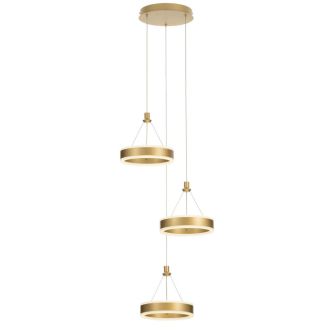 Каскадная люстра Citilux Дуэт CL719032, LED 60 Вт, золотой, современный стиль