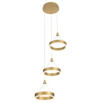 Каскадная люстра Citilux Дуэт CL719032, LED 60 Вт, золотой, современный стиль