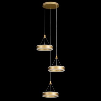 Каскадная люстра Citilux Дуэт CL719032, LED 60 Вт, золотой, современный стиль