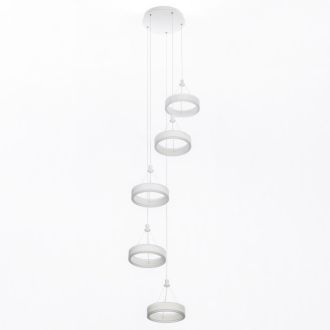 Каскадная люстра Citilux Дуэт CL719050, LED 100 Вт, белый, современный стиль